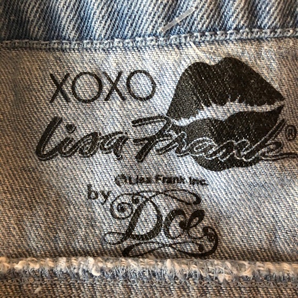 Vintage XOXO Lisa Frank  by Doe M (jr) Jean vest - Picture 9 of 11